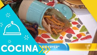 Recetas de cocina Churros saludables en la “Air Fryer”  Un Nuevo Día  Telemundo [upl. by Nonah730]