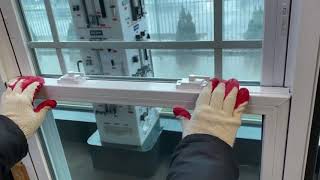 How to tilt Remove and Reinstall sashes for vinyl hung windows [upl. by Philan486]