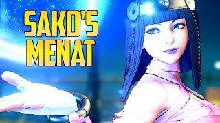 SFV S25 ▰ Sako Tries Out Menat [upl. by Steep618]