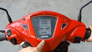 Ampere Magnus Pro Electric Scooter Ride Review  Range 90Kms [upl. by Ches370]