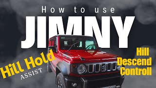 How to use Hill Descend Control and Hill Hold Assist in Jimny automobile jimnyoffroad jimny [upl. by Peatroy877]