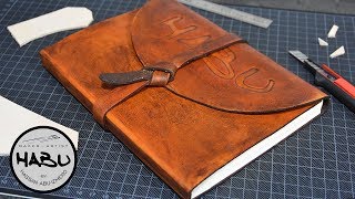 DIY \\ Leather SketchBook [upl. by Berardo]