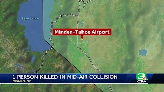 1 dead after midair plane collision at MindenTahoe Airport Nevada officials say [upl. by Faber]