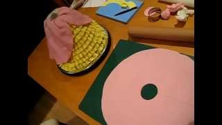 How to Make a Princess Doll Cake 5  Top Fondant Skirt [upl. by Derraj]