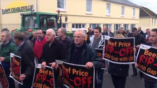 IFA Protest Dawn Meats Charleville Cork 27102014 [upl. by Anahsed878]