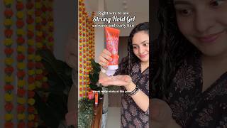 Curly Hair Routine using STRONG HOLD GEL for long lasting curls How to use gel on wavy curly hair [upl. by Aninotna]