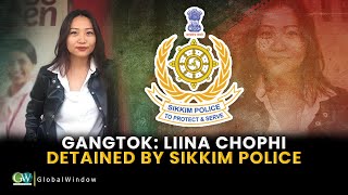 GANGTOK LIINA CHOPHI DETAINED BY SIKKIM POLICE [upl. by Ahsimal]