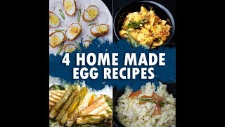 4 Home Made Egg Recipes  Egg Bonda Boiled Egg Bhurji Grilled Egg Sandwich  Wirally Food [upl. by Accemahs]