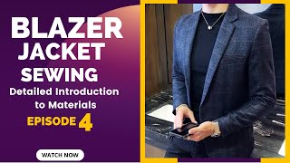 HOW TO MAKE A DOUBLE VENT SUIT  Blazer Jacket Sewing [upl. by Rizan536]