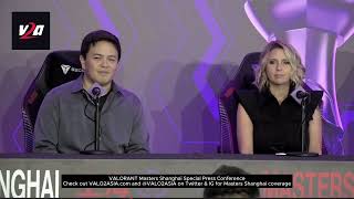 VALORANT Masters Shanghai Special Press Conference with Riot Games Leadership [upl. by Nyloc]