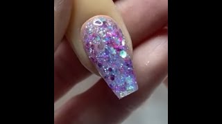 Lavendar Gel Nail Designs  Learning Gel Nails [upl. by Adelle]