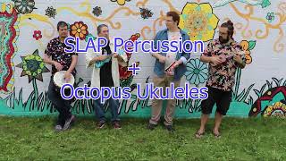 SLAP Drumming Range  Djembe amp Percussion  Panyard Mural Wall Jam [upl. by Atiuqel]