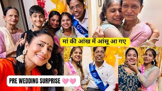 बिटिया की विदाई से पहले मां के आंसू आ गए 🤗  SURPRISE PARTY FOR BRIDE TO BE  🎉 latasabharwal vlog [upl. by Panthia]