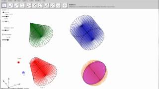 Solids of rotation Solids in 3D with geogebra3247 [upl. by Ael635]