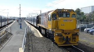 New Zealand Trains At Westfield Station Auckland [upl. by Rockie950]