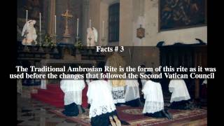 Traditional Ambrosian Rite Top  5 Facts [upl. by Carley]