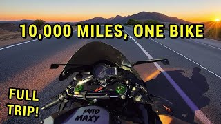 Across the USA on a Ninja H2 The Complete Road Trip [upl. by Maryl201]