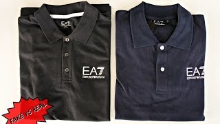 FAKE VS REAL ARMANI EA7 POLO  GETTHELABELCOM [upl. by Ecnaiva]