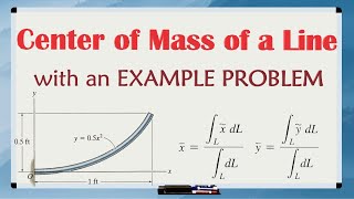 How to Find the Centroid of a Line  Equations and Step By Step Example Problem Included [upl. by Narot]