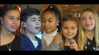 VIDEO Kids United Nouvelle Génération  Paris 7 novembre 2018 au Noël des Galeries Lafayette [upl. by Niccolo]