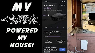 My CYBERTRUCK POWERED MY HOUSE Tesla Powershare [upl. by Sula]