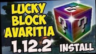 video hướng dẫn cách cài lucky block avaritia vào Minecraft PC [upl. by Rush233]