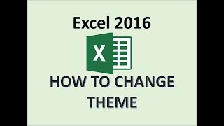 Excel 2016  Change Theme  How to Apply Themes on Page  Applying Layout Colors in Office Workbook [upl. by Ajad122]