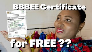 How To Get A Free BBBEE Certificate from CIPC BIZPORTAL  DECEMBER CASH GIVEAWAY [upl. by Alien720]