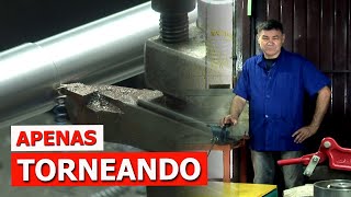 APENAS UM TORNEAMENTO FABRICANDO PEÇA NO TORNO [upl. by Giaimo542]