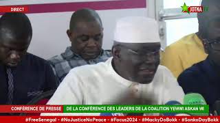 Conférence de presse de la Coalition Yewwi Askan Wi au siège du PRP [upl. by Sulecram]