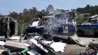 Airplane crash  War of the Worlds  Universal Studios Hollywood [upl. by Aerdnod]