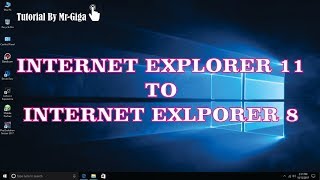 Cara Downgrade Internet Explorer 11 to 8 HD [upl. by Fee]