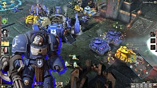 Ultramarines vs Brutal Eldar  3 vs 3 Battle  Warhammer 40k Dawn of War 3 Gameplay [upl. by Leahplar]