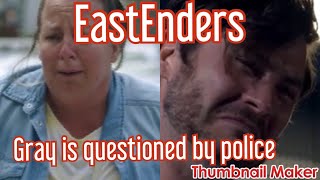 EastEnders Gray gets questioned by police amp Karen finds out [upl. by Elise]