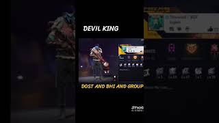 DEVIL KING EDIT BY DEVIL best bestclashsquadrankedmatchgameplay bestfreefirebeatsyncmontage [upl. by Ultun109]