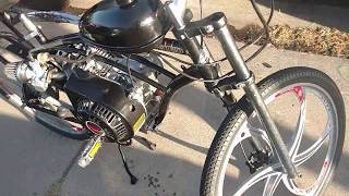 212cc nel lusso motorized bicycle walkaround and riding video [upl. by Peirce]