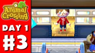 Animal Crossing New Leaf  Part 3  Friends Visit Nintendo 3DS Gameplay Walkthrough Day 1 [upl. by Nayllij]