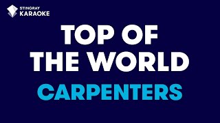 The Carpenters  Top Of The World Karaoke With Lyrics [upl. by Patrizio]