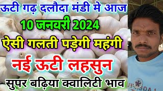 ऐसी गलती क्यों कर रहे हो भाई 10 जनवरी 2024daloda mandi new ooty garlic rate today [upl. by Godric918]