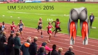 UM 2016  G1819 100m finale  1099 and a torn hamstring [upl. by Nagad]