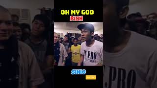 Oh my God Rish sinio fliptop fliptopbattle joker battlerap joke jokes [upl. by Oicneconi]