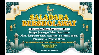 🔴LIVE SALADARA BERSHOLAWAT  KEL KARYA MULYA KEC KESAMBI KOTA CIREBON  18 JULI 2023 [upl. by Crysta]