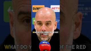 PEP GUARDIOLAS RESPONSE TO RICO LEWIS RED CARD Press Conference  ManCity 22 Crystal Palace [upl. by Ythomit]