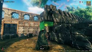 Valheim Build Series 2  Using Our New Bulldozer To Clear Trees😁 [upl. by Yffub]