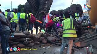 2 of 3 bodies of Mombasa county staff that drowned at Makupa roundabout manhole retrieved [upl. by Milicent]