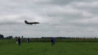 11 juni 2018 Noorse CF104D geland op Airbase Leeuwarden [upl. by Nafri546]