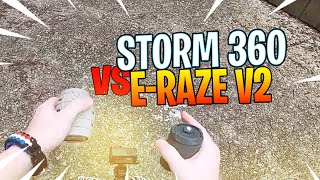 AIRSOFT FRANCE 🇫🇷  grenade STORM 360 vs ERAZ V2 [upl. by Lew]