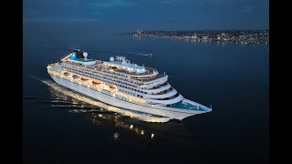 MS Amera von Phoenix Reisen auf dem Weg von Flensburg am 111222 zum NordOstseeKanal bei Kiel [upl. by Jac430]