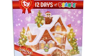 TY 12 Days of Beanie Advent Calendar Christmas 2022 Limited Edition Unboxing Toy Review [upl. by Nnylcaj532]