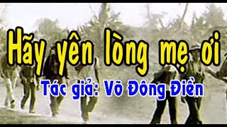 Karaoke vọng cổ HÃY YÊN LÒNG MẸ ƠI  KÉP [upl. by Deeann]